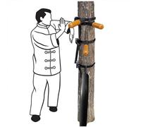 Ryanong Wing Chun - Herramientas de entrenamiento de artes marciales de madera, chupete ajustable, portátil, práctica de entrenamiento para personas mayores, chupetes Wing Chun, pilas de resorte