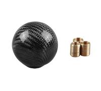 RYANSTAR RACING Generic coche universal Gear Shift Knob Shifter Palanca redondo forma de pelota de fibra de carbono