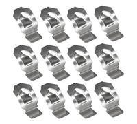 Ryaupy 12PCS Metal Clips para Marco de Fotos - Clip Resorte Metal - Clips Acero Recubiertos de níquel para Colgar Fotos Accesorios fijación Placa Trasera(26 * 8,7mm)