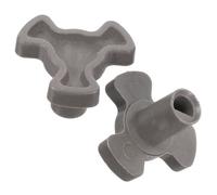 Ryaupy 2PCS Acoplador Giratorio para Microondas - Universal Soporte Bandeja Acoplador - Soporte Guía Rodillo Giratorio, Eje Repuesto para Horno Microondas