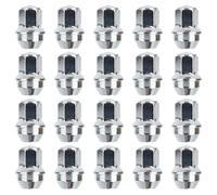 RYBO Juego de 20 tuercas de rueda de aleación, M14 x 1,5, hexagonales de 21 mm, compatibles con vehículos Ford Transit Custom y Tesla y más