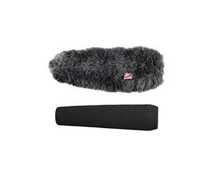 Rycote 055210 - Revestimiento de espuma y protector de viento para micrófonos de cañón corto ME66 (18 cm)