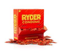 RYDER Preservativos - Paquete de 500 - Condones de tamaño normal en una caja a granel práctica; Tetina con un lubricante para una penetración suave.