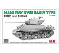 Rye Field Model RM-5058 - 1/35 M4A3 76W Hvss Early Tipo D82081 Turret T-66 Pista