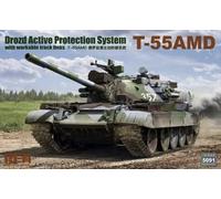 Rye Field Model RM-5091 - 1/35 T-55AMD Drozd Aps W/ Workable Pista Izquierdo