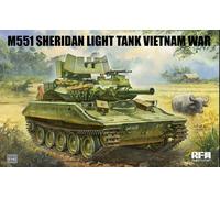 Rye Field Modelo 1/35 M551 Luz Tanque Sheridan Vietnam Guerra Modelo Equipo