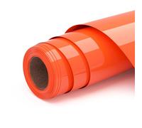 Ryebme Vinilo Termoadhesivo 10" x 6FT, 3D Puff Imprimible, para DIY Camisetas y Más Telas, Flexible, Fácil de Cortar (Naranja)