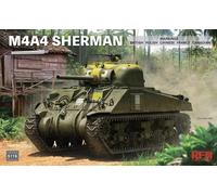 Ryefield Model RM-5119-1 :3 5 M4A4 Sherman Con Workable Pistas & Metal Barrel