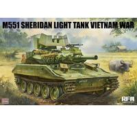 Rye Field Modelo 1/35 M551 Luz Tanque Sheridan Vietnam Guerra Modelo Equipo