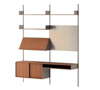 Rygcrud 78,7" De Altura Estantería con Armario De Almacenamiento, Estantería Moderna Tipo Escalera Mueble Expositor Abierto, Estantería De Pared para Salón, Dormitorio, Oficina En Casa(200x160cm)