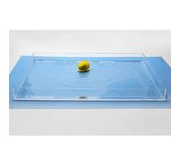 Rygcrud Acrílico Bandeja De Exposición Atrezzo, Estudio Fotográfico Fotografía Tanque De Agua Poco Profunda, Mesa De Productos Fotografía Shooting para Publicidad Cosmética(60x60x10 cm)