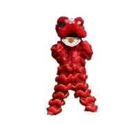 Rygcrud Danza del León De Lana Disfraz Mascota, Año Nuevo Chino Tradicional Actuación Individual Fitness para Edades Comprendidas Entre Regalos Fiesta Halloween Festival(Rosso)