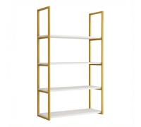 Rygcrud Estantes Flotantes para Pared, Estantería para Libros, Organizador De Almacenamiento para Salón Y Dormitorio, para Exponer Figuritas, Velas, Aceites Esenciales(White-4-tier,60x28cm)