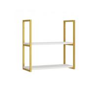 Rygcrud Estantes Flotantes para Pared, Estantería para Libros, Organizador De Almacenamiento para Salón Y Dormitorio, para Exponer Figuritas, Velas, Aceites Esenciales(White-2-tier,80x28cm)