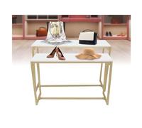Rygcrud Expositor De Bolsos, Mesas Nido De Metal - Juego De 2 Piezas, Estante De Tienda De Ropa Expositor De Pie, Mesa Expositora para Tiendas, Muebles Apilables