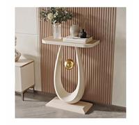 Rygcrud Mesa Auxiliar Contemporánea, Mesas Consola para Recibidores Pasillo Almacenamiento Decorativa para Salón, Vestíbulo(Blanco,60x30x75cm)