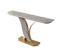 Rygcrud Mesa Consola Moderna para La Entrada, Mesas De Sofá Estrechas Y Largas con Panel De Roca Estantes De Almacenamiento, Decoración para El Vestíbulo Y El Pasillo(Grey,80x30x80cm)