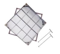 Rygcrud Oculta Tapa De Pozo Séptico Empotrada, Acero Inoxidable 304 Cuadrada De Repuesto Tapas De Pozo para Servicios Públicos En El Suelo(70x70x5 cm)