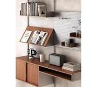 Rygcrud Oficina En Casa Soporte De Pared Librería, Escalera Moderna Expositor Abierto Estanterías con Armario De Almacenamiento para Salón, Muebles De Dormitorio(78.7x63 in)