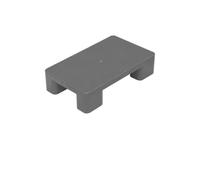 Rygcrud Palet De Polietileno, Almacenamiento De Mercancías Palet De Plástico Alfombrilla A Prueba De Humedad Para Supermercado, Oficina, Laboratorio, Almacén, Sótano, Trasteros(Grey,50x30x11.5cm)