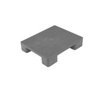 Rygcrud Palet De Polietileno, Almacenamiento De Mercancías Palet De Plástico Alfombrilla A Prueba De Humedad Para Supermercado, Oficina, Laboratorio, Almacén, Sótano, Trasteros(Grey,60x50x11.5cm)