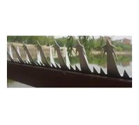Rygcrud Pinchos Metálicos Anti-Escalada para Vallas Y Muros, 2mm De Espesor Acero Galvanizado Alambre De Púas Disuadir El Robo Alambre De Espino para Jardín Techo/Railing(Silver)