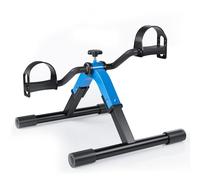 RYGEO Ejercitador de pedales, mini ejercitadores de pedales debajo del escritorio para personas mayores, pedales plegables portátiles para ejercicios de brazos y piernas para ancianos, máquina de