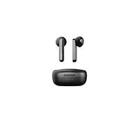 RYGHT Alfa TWS R483416 - Auriculares semiintraurales Bluetooth inalámbricos con Funda de Carga - hasta 17 Horas de Escucha combinada - Negro