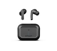 RYGHT - Pulse ANC - Auriculares Bluetooth inalámbricos con tecnología de reducción de Ruido (Active Noise Canceling) - Autonomía 6H + 30H de Recarga en la Caja - Negro