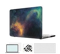 RYGOU 4 en 1 Matte Galaxia Space Pattern Hard Case con Tapa de Teclado Screenguard Anti-Polvo Plug para 13 Pulgadas Macbook Pro con Retina Display Modelo: A1502 & A1425