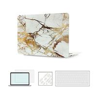 RYGOU MacBook Air 13''Caso 2018 Release, 4 in 1 Hard Funda con Cubierta del Teclado Protector de Pantalla para New Macbook Air 13 Pulgadas con Touch ID Modelo: A1932