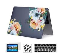 RYGOU MacBook Air 13''Caso 2018 Release, 4 in 1 Hard Funda con Cubierta del Teclado Protector de Pantalla para New Macbook Air 13 Pulgadas con Touch ID Modelo: A1936