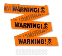 RYHHH Cinta de Advertencia de Halloween, Cinta de precaución de Halloween（Naranja）, señal de distanciamiento de Peligro para áreas de Peligro de Trabajo,7.5cm*20m no Adhesivo