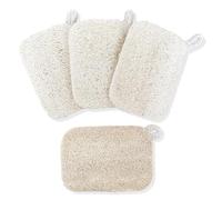 RYHHH Set De 4 Esponja De Limpieza,Estropajo Cocina, Esponjas De Estropajo Ecológicas Lufah,Esponja Natural Lavavajillas Natural,Resistentes Al Rayado,para Limpiar La Cocina, El Fregadero y El Tazón