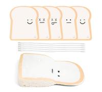 RYHHH Set De 5 Esponja De Limpieza,Estropajo Cocina, Estropajo Ecologico, Reutilizable y Anti-Rayones, Linda Forma De Tostada, Seguro para Cristal y Utensilios De Cocina Antiadherentes