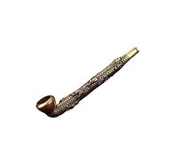 RYHMHA Pipa de tabaco, pipa de metal hecha a mano, tubo de doble propósito, buen regalo para hombres (tallado de muchos animales)