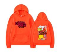RYHRS Sudadera con capucha Battle for Dream Island Again BFDI Anime Merch con estampado de personajes, unisex, informal, para los fans, naranja, XL