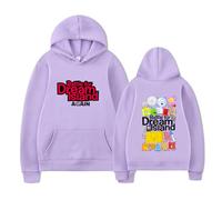 RYHRS Sudadera con capucha Battle for Dream Island Again BFDI Anime Merch con estampado de personajes, unisex, informal, para los fans, Morado pálido, L