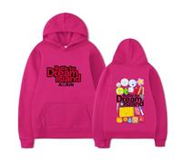 RYHRS Sudadera con capucha Battle for Dream Island Again BFDI Anime Merch con estampado de personajes, unisex, informal, para los fans, fucsia, XXL