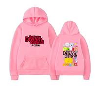 RYHRS Sudadera con capucha Battle for Dream Island Again BFDI Anime Merch con estampado de personajes, unisex, informal, para los fans, rosa, 3XL