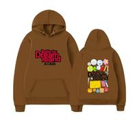 RYHRS Sudadera con capucha Battle for Dream Island Again BFDI Anime Merch con estampado de personajes, unisex, informal, para los fans, marrón, XXL