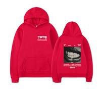 RYHRS Tate McRae Sudadera con capucha - Miss Posseive, sudadera con gráfico para fanáticos, ropa de calle Comfort Blend, rosso, XL