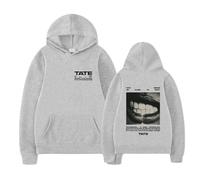 RYHRS Tate McRae Sudadera con capucha - Miss Posseive, sudadera con gráfico para fanáticos, ropa de calle Comfort Blend, gris, XL
