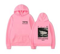 RYHRS Tate McRae Sudadera con capucha - Miss Posseive, sudadera con gráfico para fanáticos, ropa de calle Comfort Blend, rosa, S