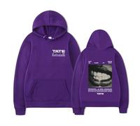 RYHRS Tate McRae Sudadera con capucha - Miss Posseive, sudadera con gráfico para fanáticos, ropa de calle Comfort Blend, Morado (, S