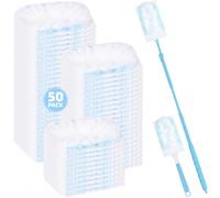 Ryichliho 52 imanes para el polvo compatibles con Swiffer de microfibra, paquete de recarga desechable contra el polvo para el hogar, la oficina, la limpieza del pelo de animales (50 toallitas + 2