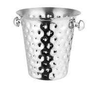RYing Cubitera Acero Inoxidable 5L- Champanera con Asas- Cubo Enfriador de Bebidas para Bar, Fiesta, Barbacoa, Uso en Interiores y Exteriores (Plata)
