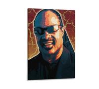 RYJFRYTRY Stevie Wonder - Póster de arte vintage con música clásica, cuadro decorativo en lienzo, arte de pared, póster para sala de estar, dormitorio, sala de estar, póster de ilustración de 20 x 30