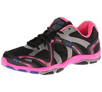 Ryka Influencia, Cross Trainer Mujer, Negro Atomic Pink Royal Blue Forge Grey, 34.5 EU