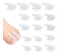 Rylae Paquete de 16 Cubrededos de Gel para Dedos, Plantillas Ortopédicas, Unisex, 3 Tamaños, Fabricadas en Silicona Suave, Ideales para Corregir el Hallux Valgus y Los Dedos Superpuestos